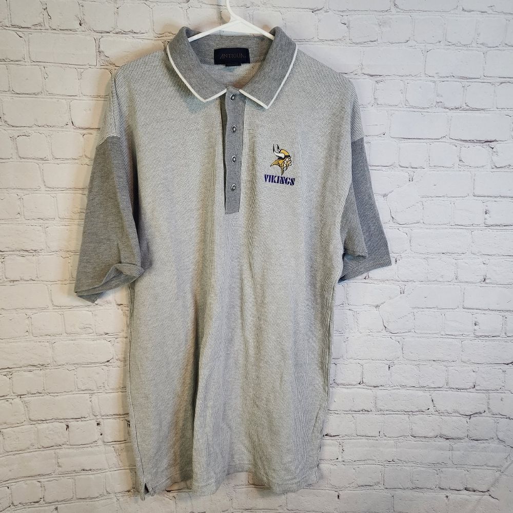 Men's NFL Antigua "Minnesota Vikings" polo, size XL